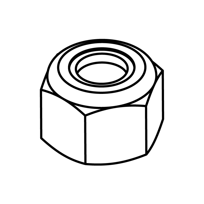 Nylock Nut - 3/8"- 16 - NU011