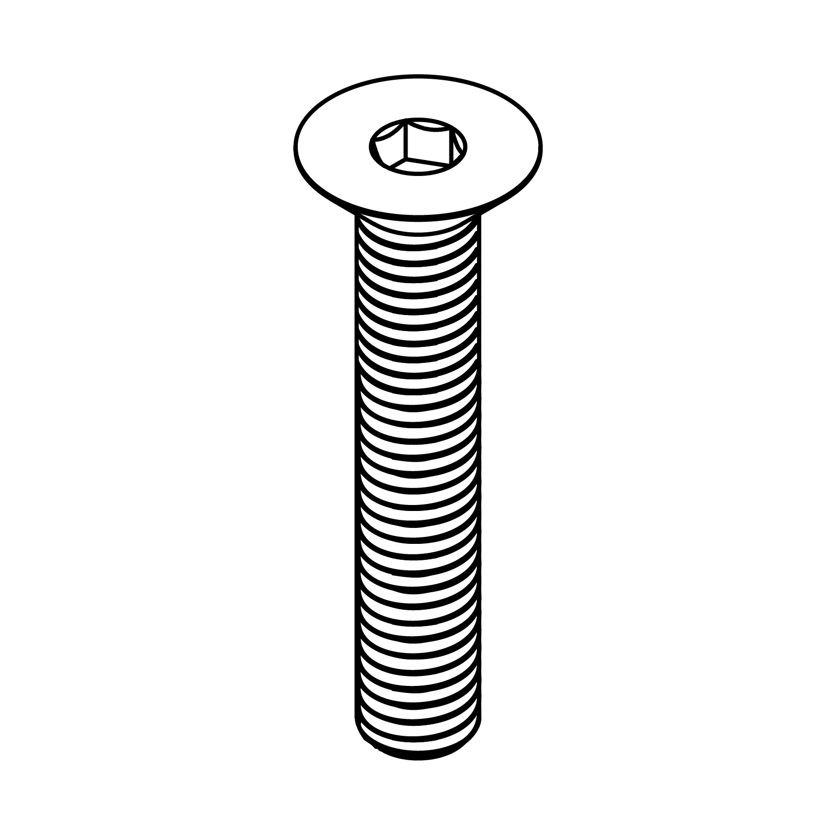 Flat Socket Head Cap Screw - M6 - 1.00 x 14 mm - SC034