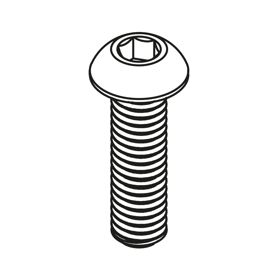 Button Head Cap Screw - 3/8"-16 x 1.25" - SC036
