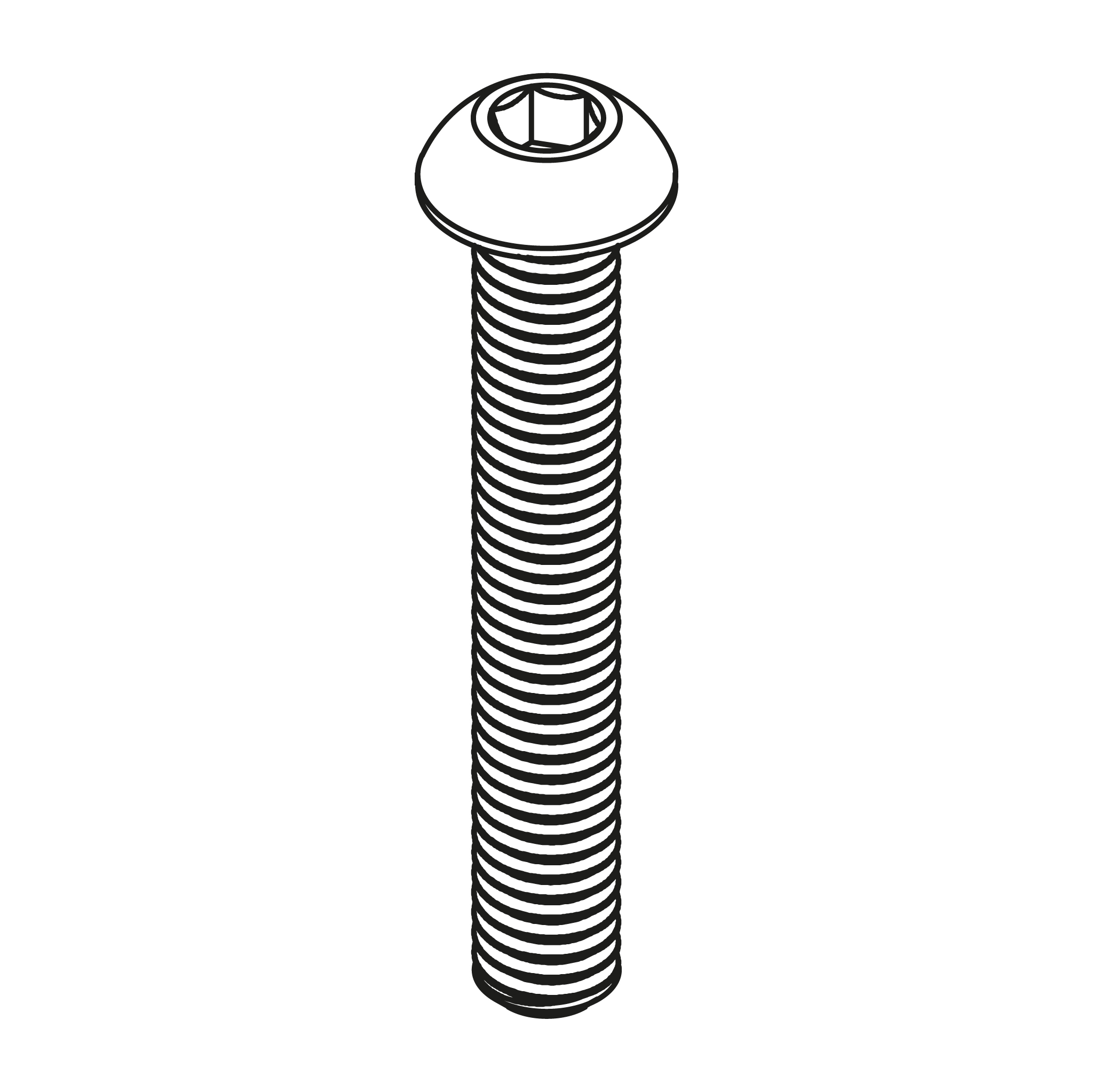 Button Head Cap Screw - 3/8"-16 x 1.5" - SC037